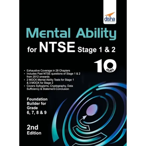Mental Ability for NTSE & Olympiad Exams for Class 10 (Quick Start for Class 6, 7, 8, & 9) 2nd Edition - Paperback