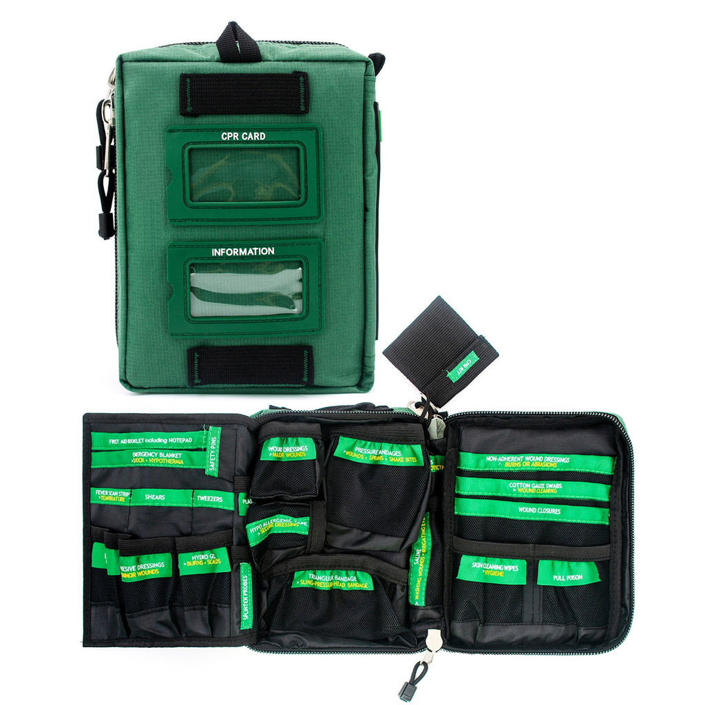 165 Pcs First Aid Kit 3 Section Large Size Portable Emergency Trauma Bag