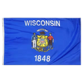 Wisconsin State Flag - 100% Made in USA