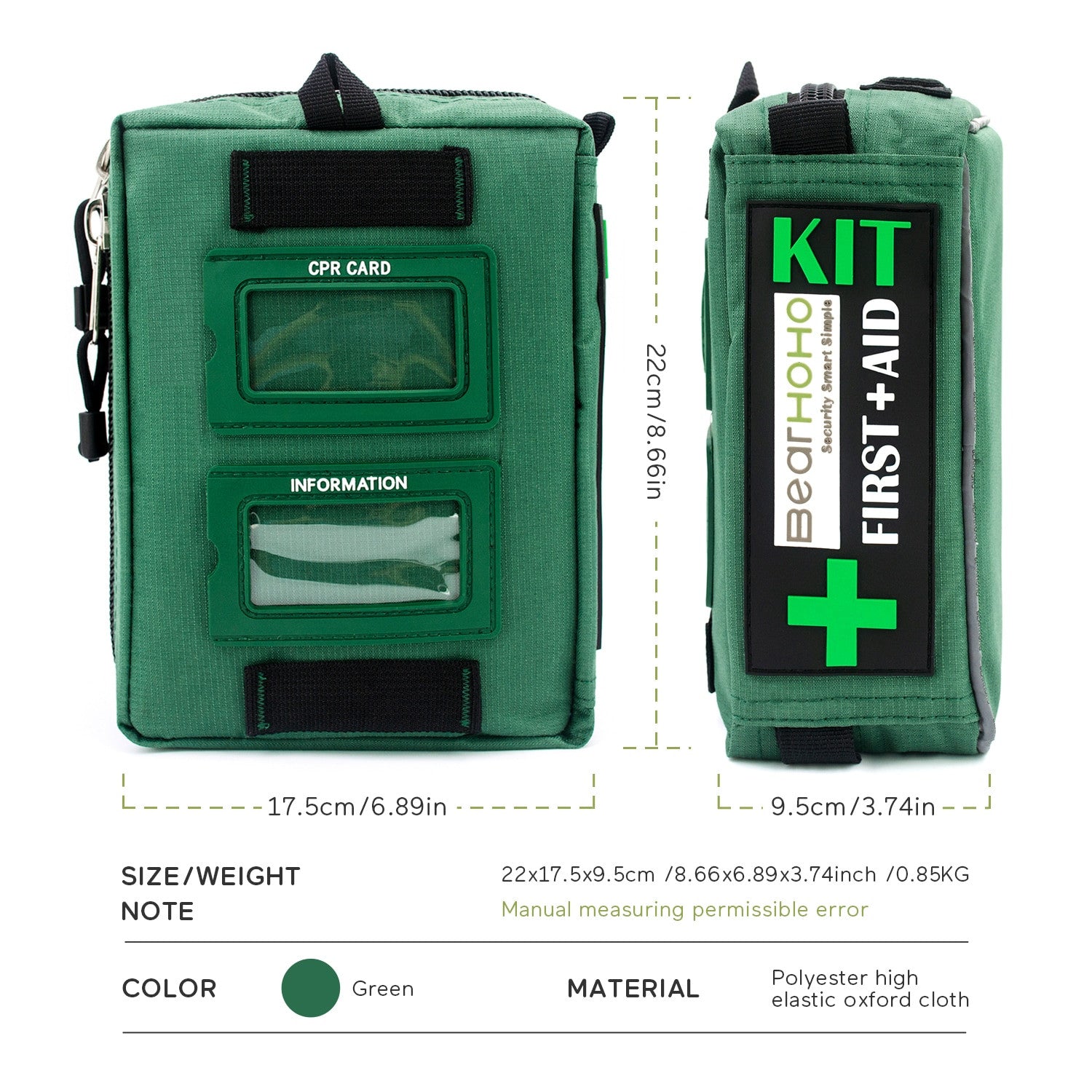 165 Pcs First Aid Kit 3 Section Large Size Portable Emergency Trauma Bag