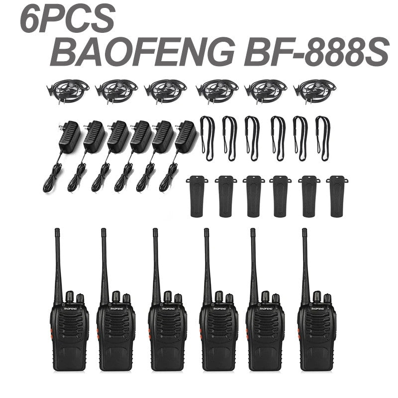 long distance hand-held walkie talkie construction site security team