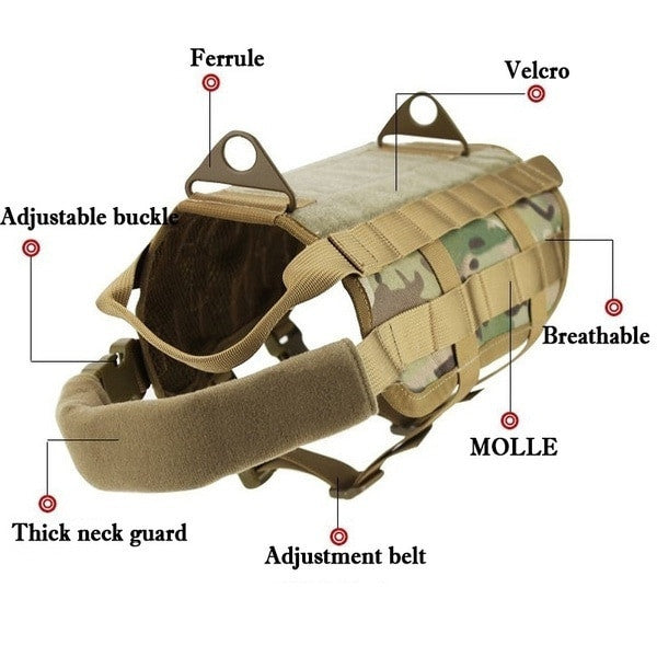 Tactical Dog Backpack Harness