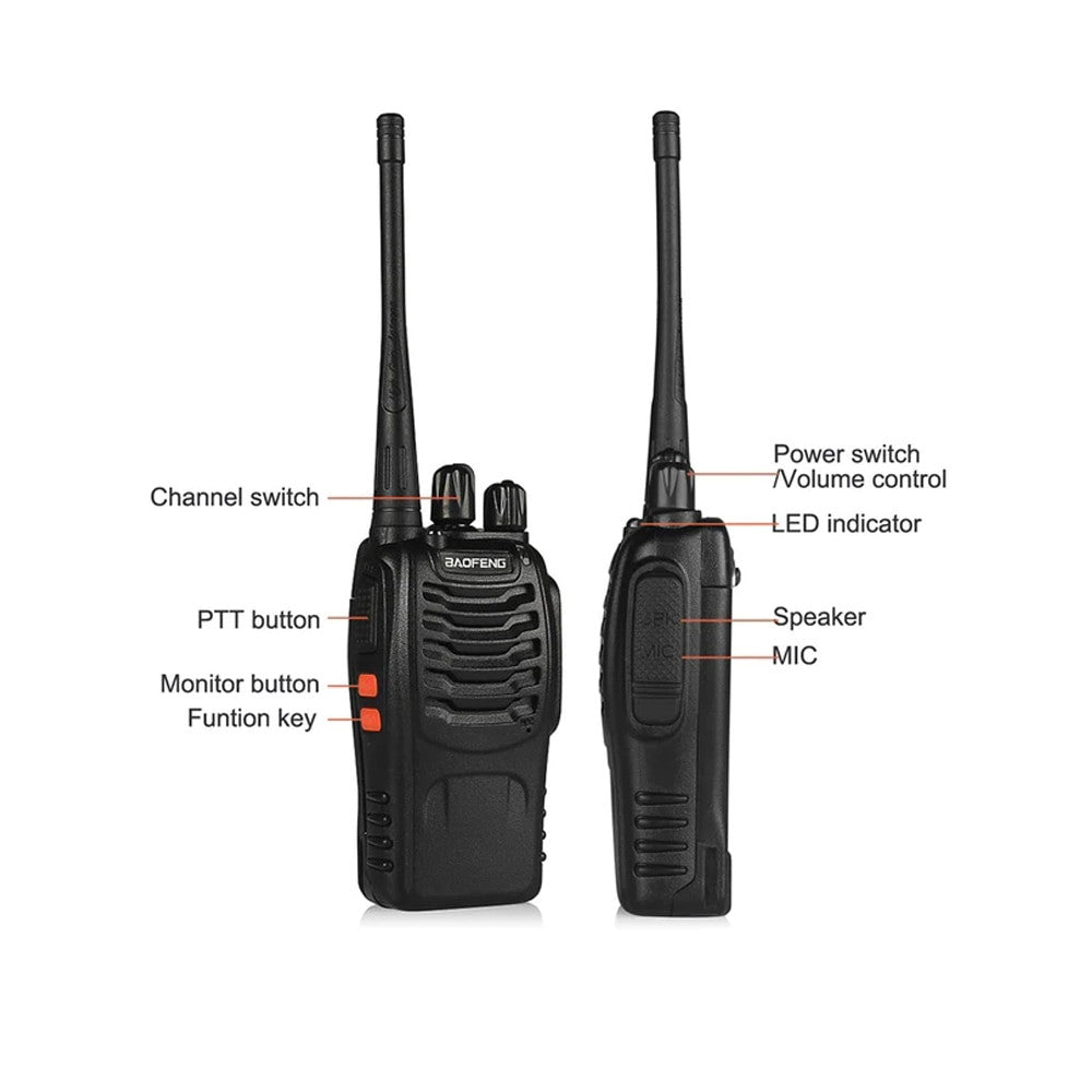 long distance hand-held walkie talkie construction site security team