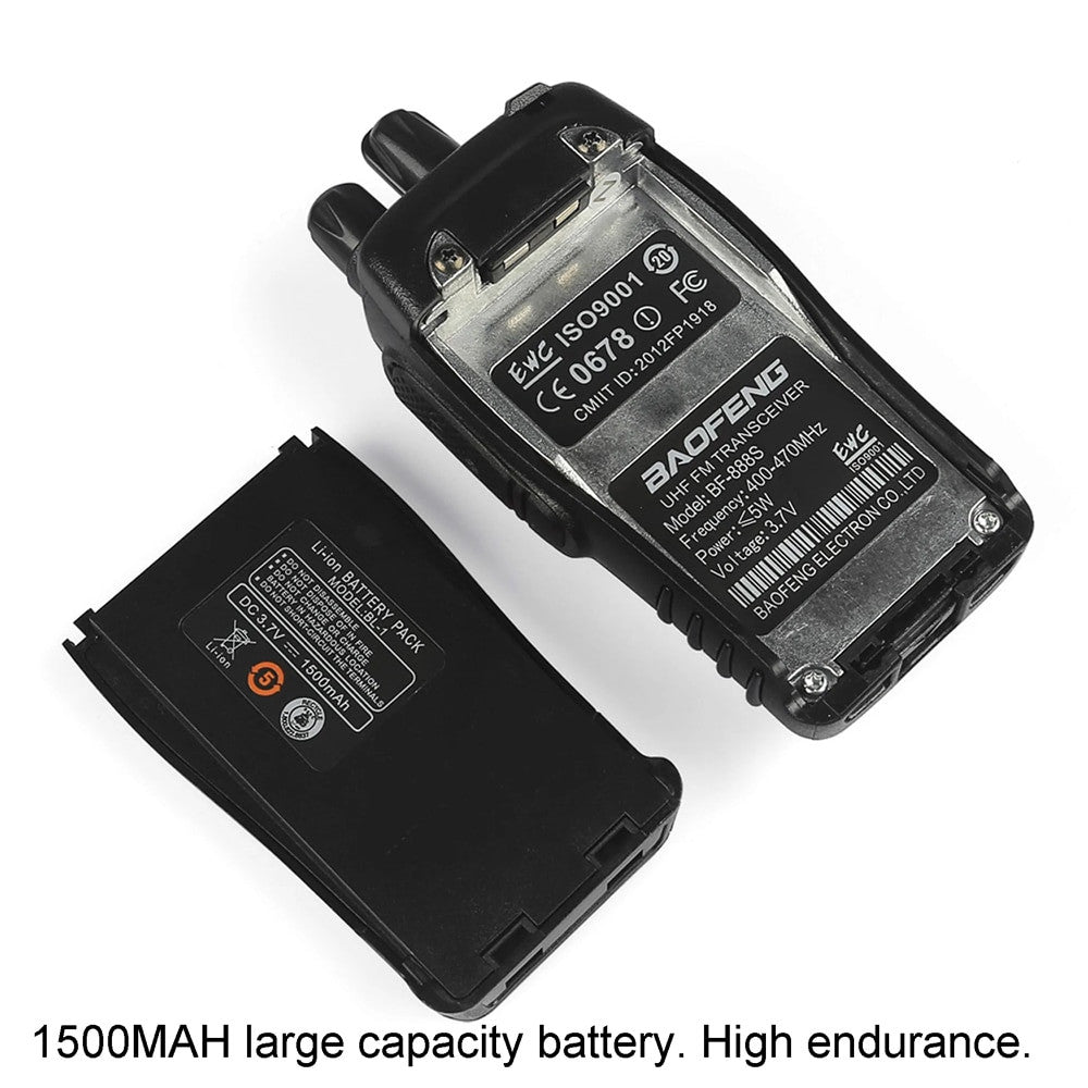 long distance hand-held walkie talkie construction site security team