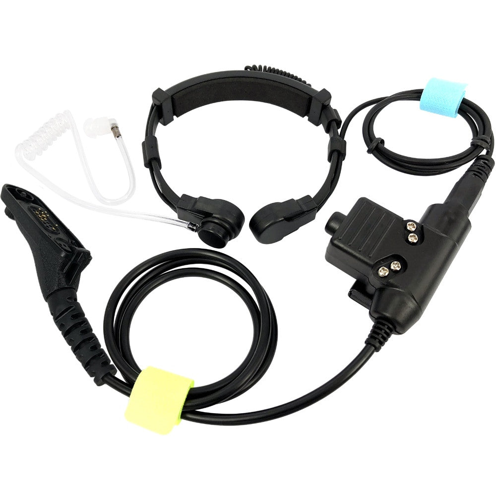 Tactical Heavy Duty Headset Neck Throat Mic U94 PTT