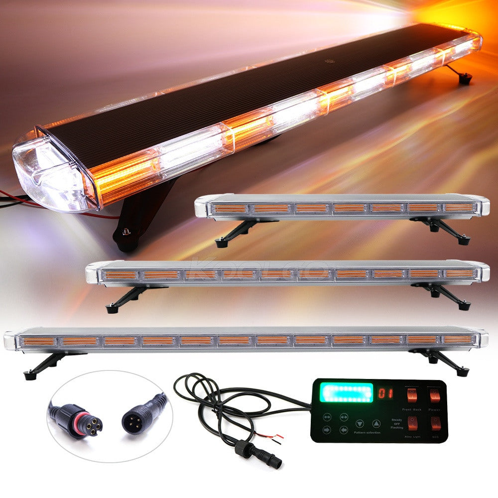 LED Flashing COB Lightbar Signal Emergency Lights