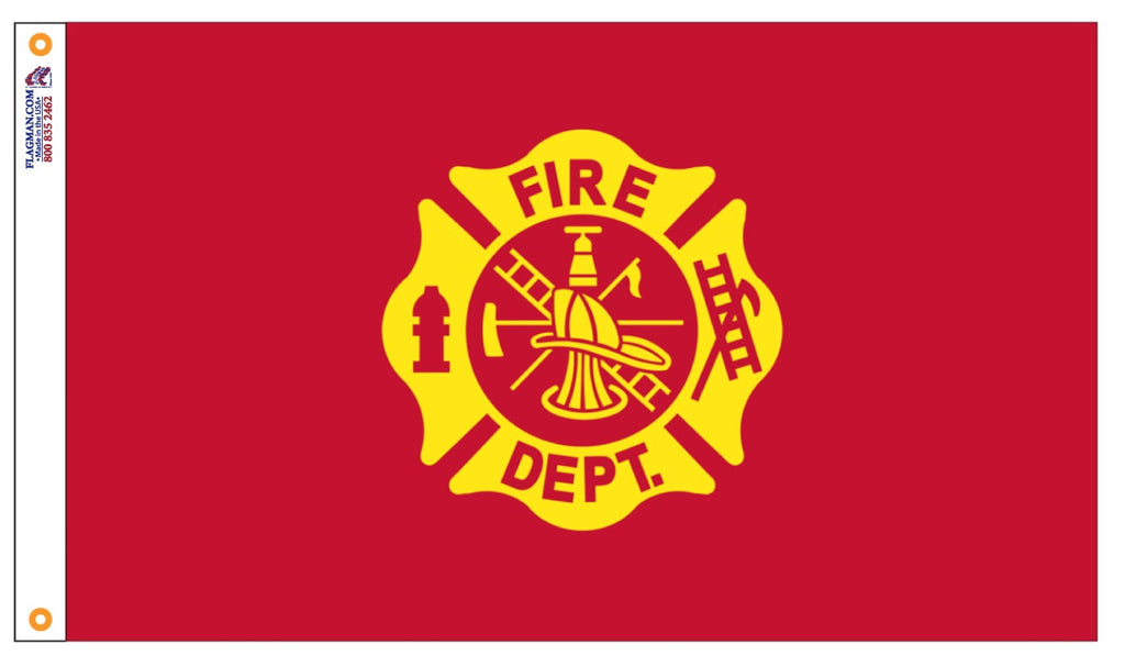 Fire Department Seal Flag – Outdoor | Made in USA