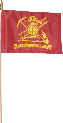 Firefighter Grave Marker Flag - 12"x18" | Made in USA