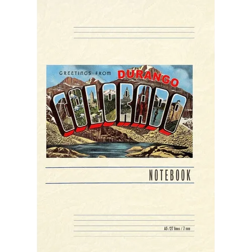 Vintage Lined Notebook Greetings from Durango