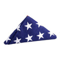 PRE-Folded Premium US Burial Flag, 5' x 9.5' Made in The USA with Fully Embroidered Stars and Sewn Stripes for US Veterans, Internment, Flag Ceremony, Memorial Day