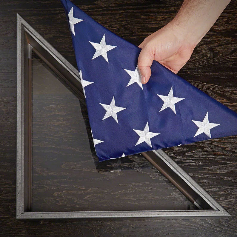 American Memorial Flags Comes Pre Folded to a Triangle - 5' x 9.5' Flag
