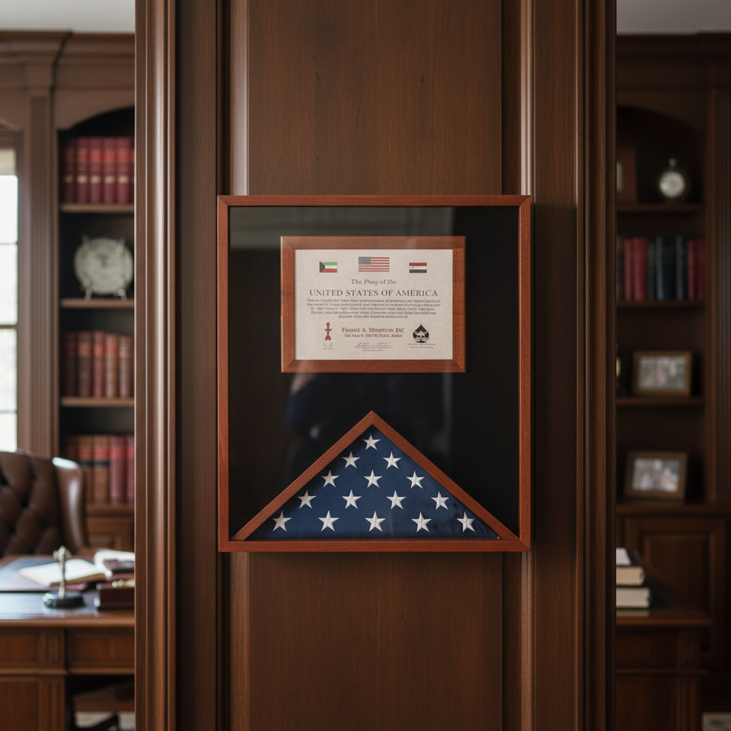 Flag and Document Case for 3ft x 5ft US Made - Fit 3' x 5' Flag.