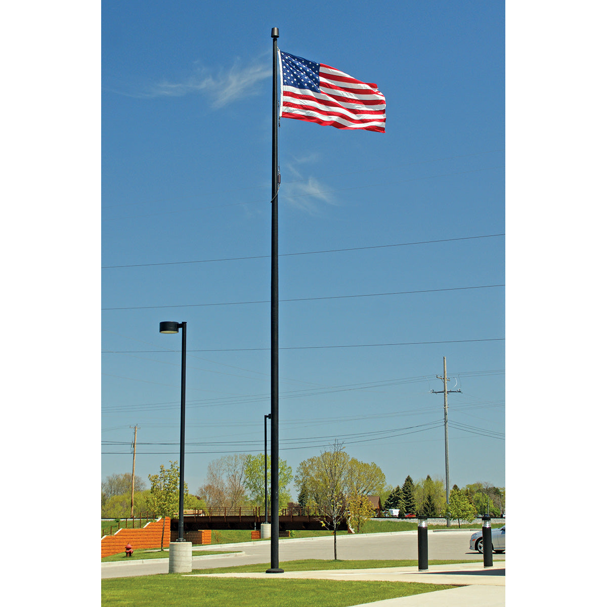 Aluminum Flagpole with Internal Cable Winch | Heavy-Duty, Made in USA, Lifetime Warranty