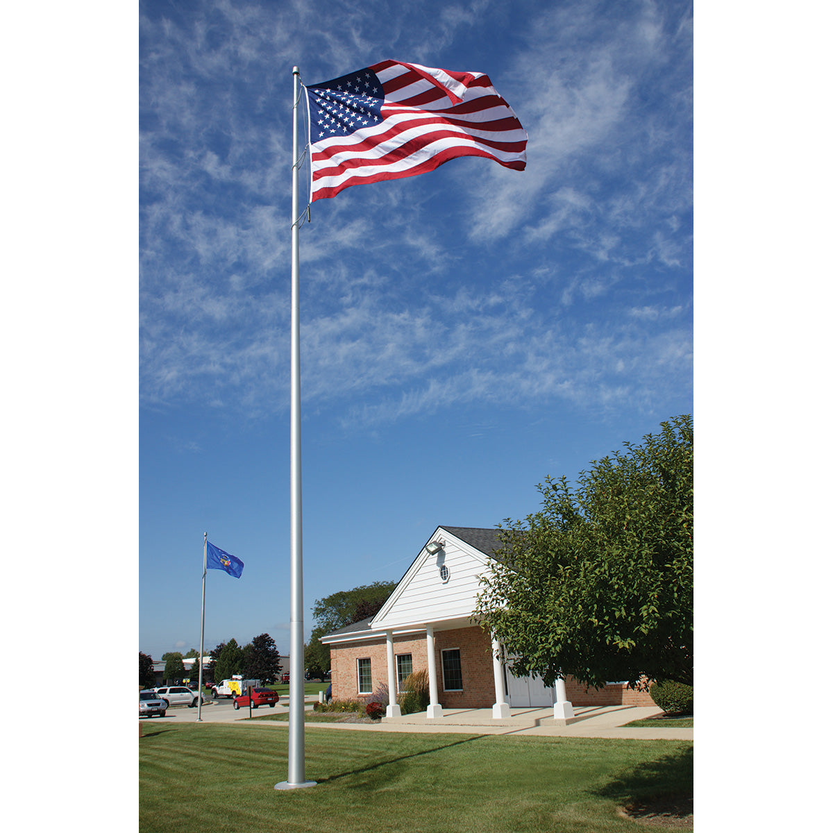 Aluminum Flagpole with Internal Cable Winch | Heavy-Duty, Made in USA, Lifetime Warranty
