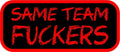 Same Team Fuckers - 3.5" Sticker