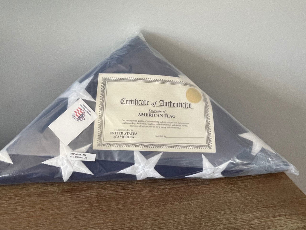 American Retirement Flags Comes Pre Folded to a Triangle - 3' x 5' Flag