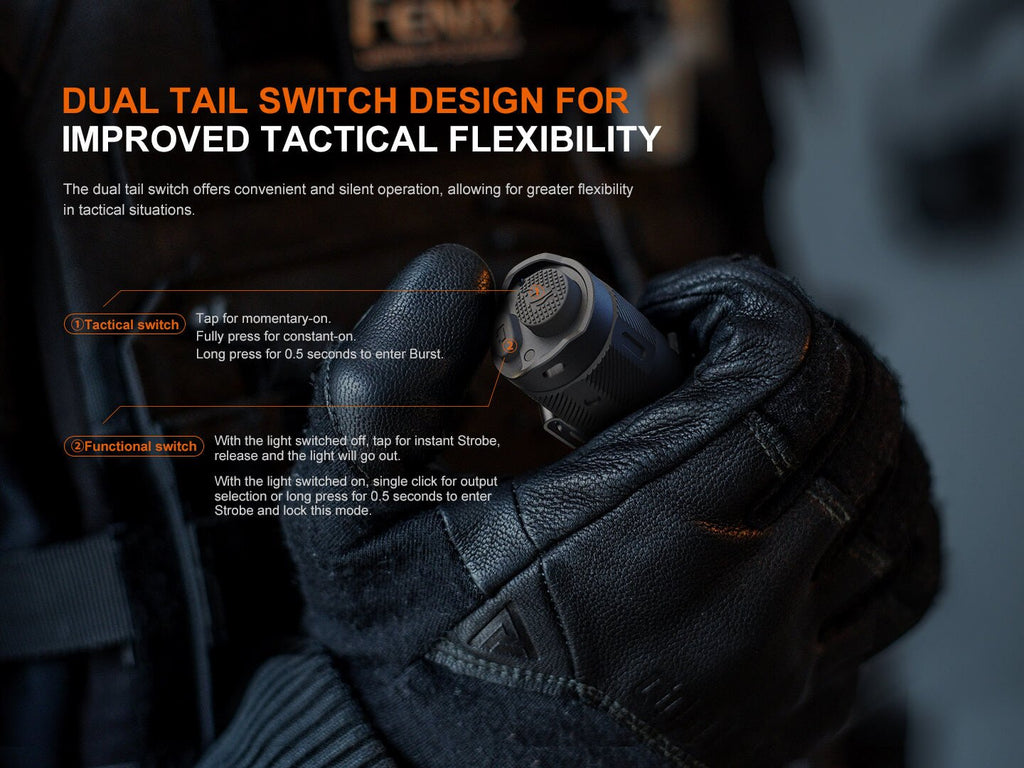 Fenix TK17 Dual Switch Tactical Flashlight