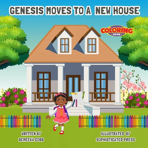 Genesis Moves Into A New House Coloring Book - Paperback