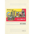 Vintage Lined Notebook Greetings from Galena, Illinois - Paperback
