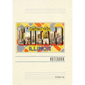 Vintage Lined Notebook Greetings from Chicago, Illinois - Paperback