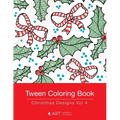Tween Coloring Book: Christmas Designs Vol 4: Colouring Book for Teenagers, Young Adults, Boys, Girls, Ages 9-12, 13-16, Cute Arts & Craft Gift, Detai - Paperback