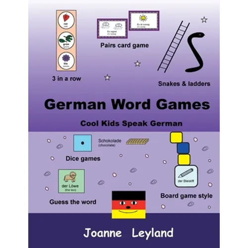 German Word Games: Cool Kids Speak German - Paperback