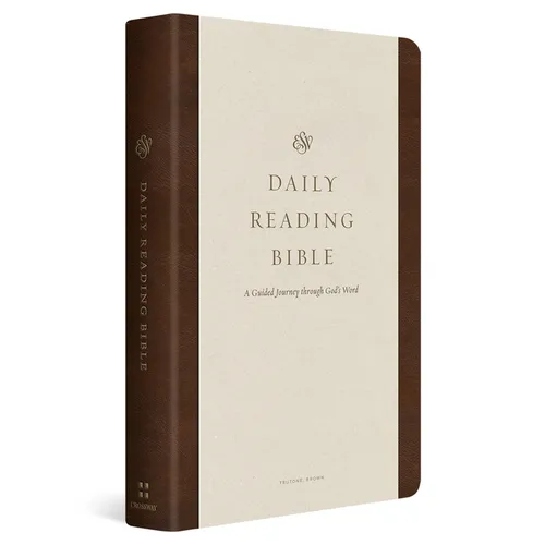 ESV Daily Reading Bible: A Guided Journey Through God's Word (Trutone, Brown) - Imitation Leather