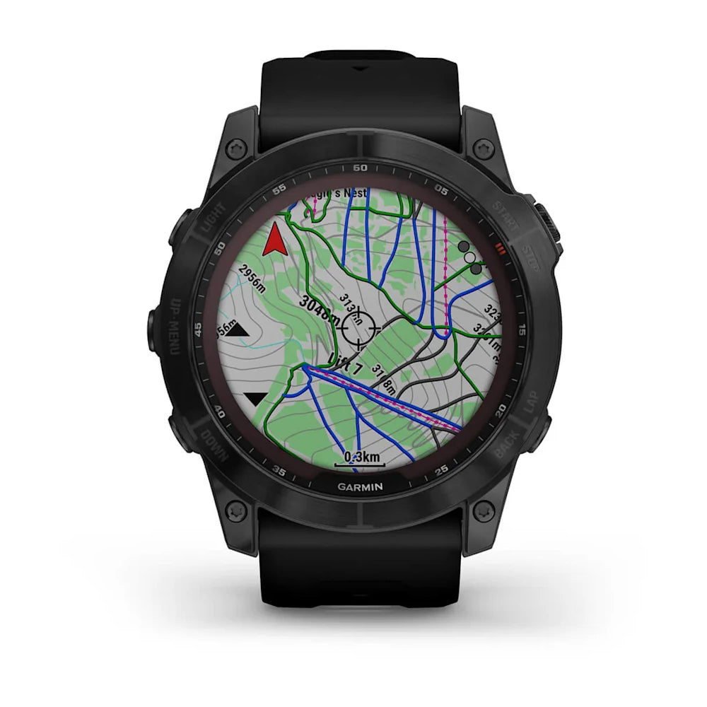 Garmin Fenix 7X Sapphire Solar - GPS Smartwatch w/ Flashlight