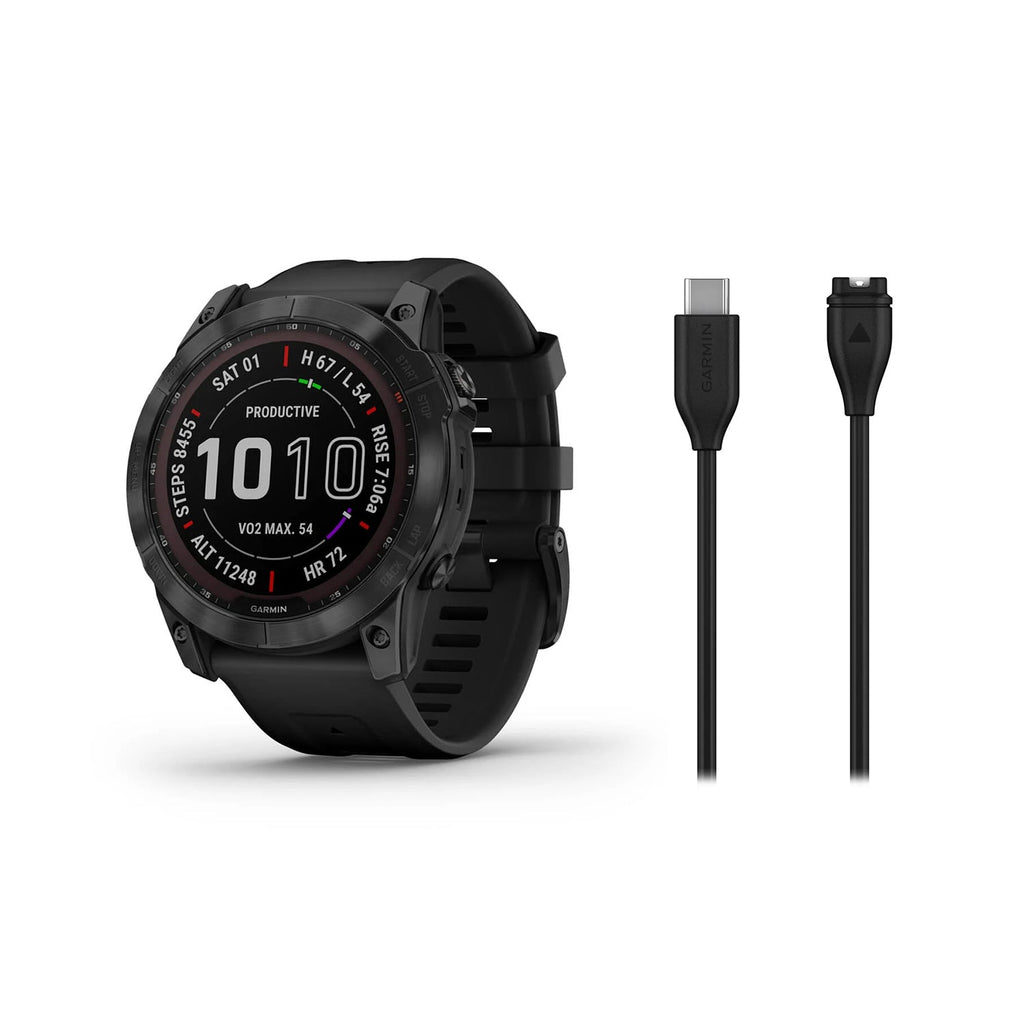 Garmin Fenix 7X Sapphire Solar - GPS Smartwatch w/ Flashlight