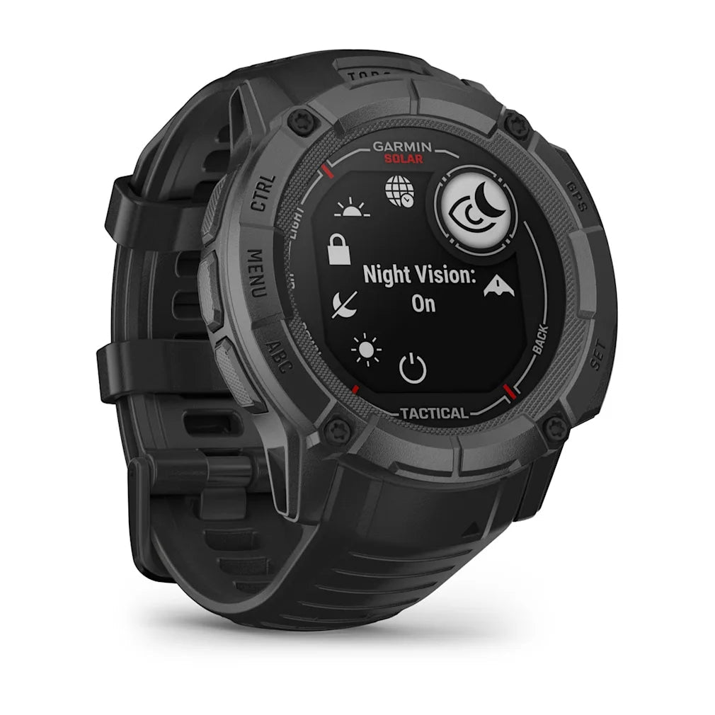 Garmin Instinct 2X Solar Tactical - Ballistic Calculator & NVG Compatible