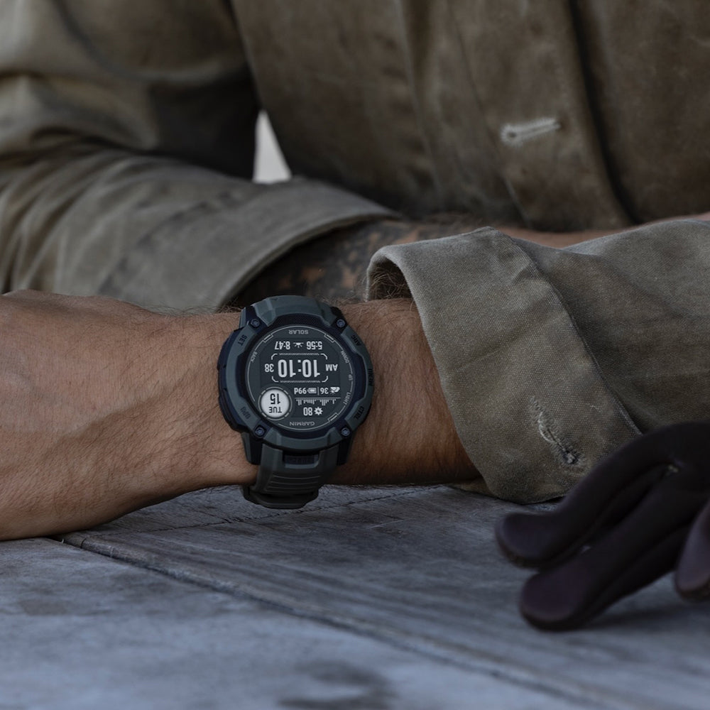 Garmin Instinct 2X Solar Tactical - Ballistic Calculator & NVG Compatible