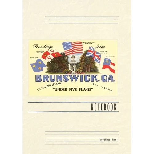 Vintage Lined Notebook Greetings from Brunswick - Paperback