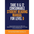 TABE 11 and 12 CONSUMABLE STUDENT READING MANUAL FOR LEVEL D - Paperback