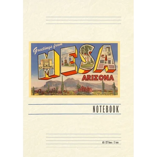 Vintage Lined Notebook Greetings from Mesa