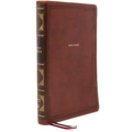 Nkjv, Reference Bible, Super Giant Print, Leathersoft, Brown, Thumb Indexed, Red Letter Edition, Comfort Print: Holy Bible, New King James Version - Imitation Leather