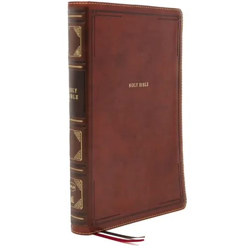 Nkjv, Reference Bible, Super Giant Print, Leathersoft, Brown, Thumb Indexed, Red Letter Edition, Comfort Print: Holy Bible, New King James Version - Imitation Leather