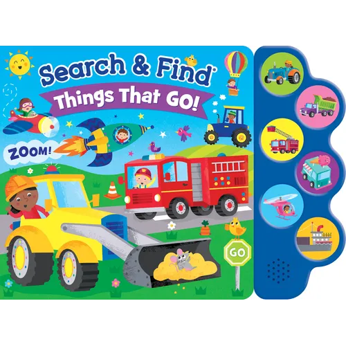 Search & Find: Things That Go (6-Button Sound Book) - Board Book