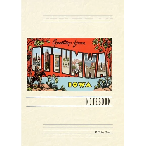 Vintage Lined Notebook Greetings from Ottumwa - Paperback
