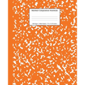 Marbled Composition Notebook: Pumpkin Marble Wide Ruled Paper Subject Book - Paperback