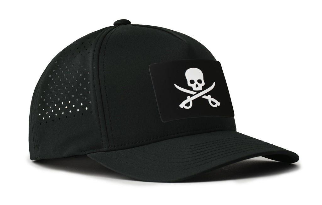Pirate Flag Performance 5-Panel Hat  |  Jolly Roger Flexfit® Snapback