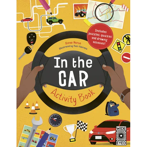 In the Car Activity Book: Includes Puzzles, Quizzes and Drawing Activities! - Paperback