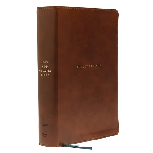 Net, Love God Greatly Bible, Leathersoft, Brown, Comfort Print: Holy Bible - Imitation Leather