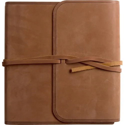 ESV Journaling Study Bible (Natural Leather, Brown, Flap with Strap) - Leather