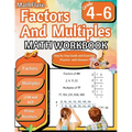 Factors and Multiples Math Workbook 4th to 6th Grade: Factoring, Prime Numbers, Greatest Common Factor (GCF), Multiples, Lowest Common Multiple (LCM) - Paperback