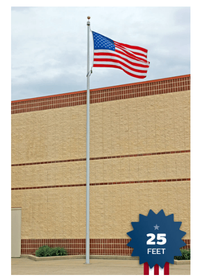 Hurricane Internal Halyard Series Aluminum Flagpole