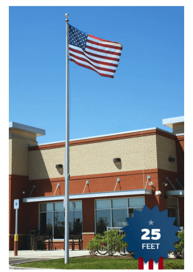 Hurricane Series Ground-Set Aluminum Flagpole