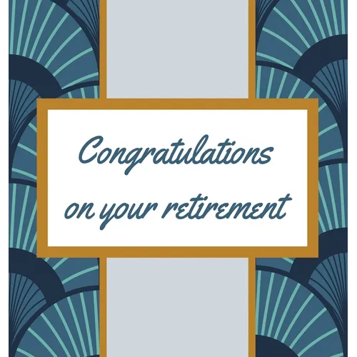 Retirement Guest Book with lined pages (hardback) - Hardcover