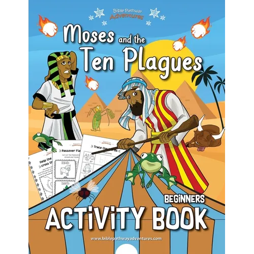 Moses and the Ten Plagues Activity Book - Paperback