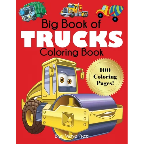 Big Book of Trucks Coloring Book - Paperback