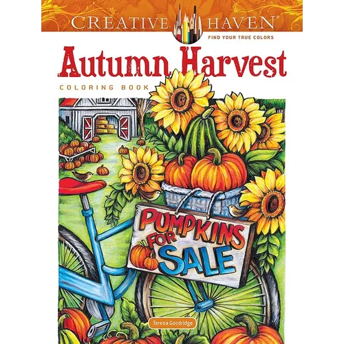 Creative Haven Autumn Harvest Coloring Book - Paperback